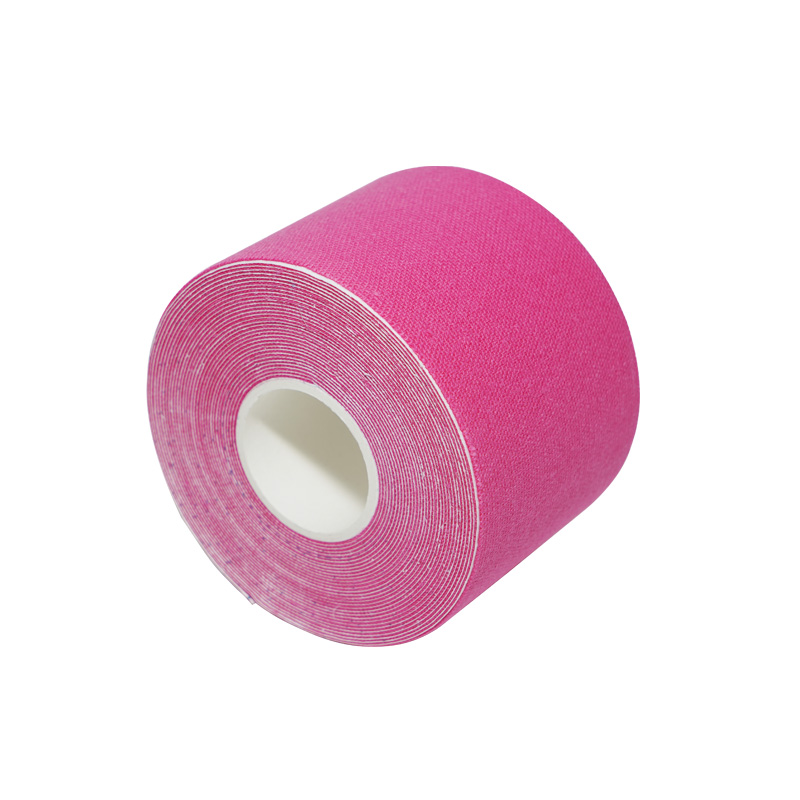 Nastro kinesiologico patch in cotone rosa