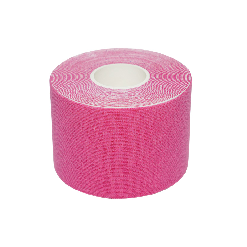 Nastro kinesiologico patch in cotone rosa