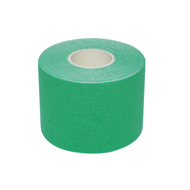 Nastro kinesiologico patch in cotone verde