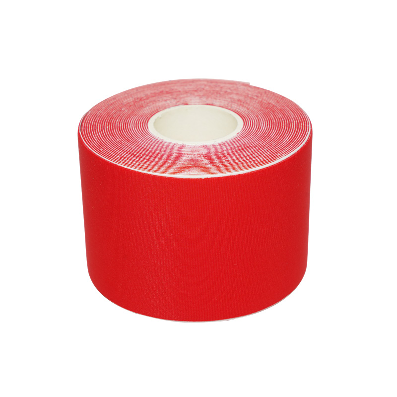 Patch muscolare elastica a quattro lati in nylon rosso Nastro kinesiologico