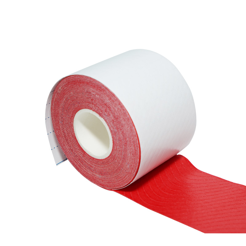 Nastro kinesiologico patch in cotone rosso