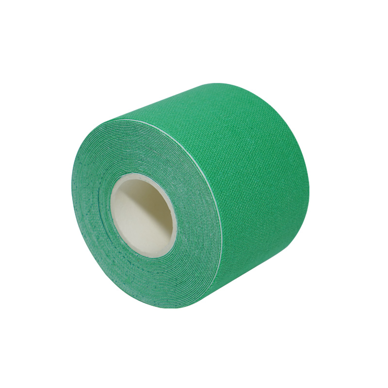 Nastro kinesiologico patch in cotone verde