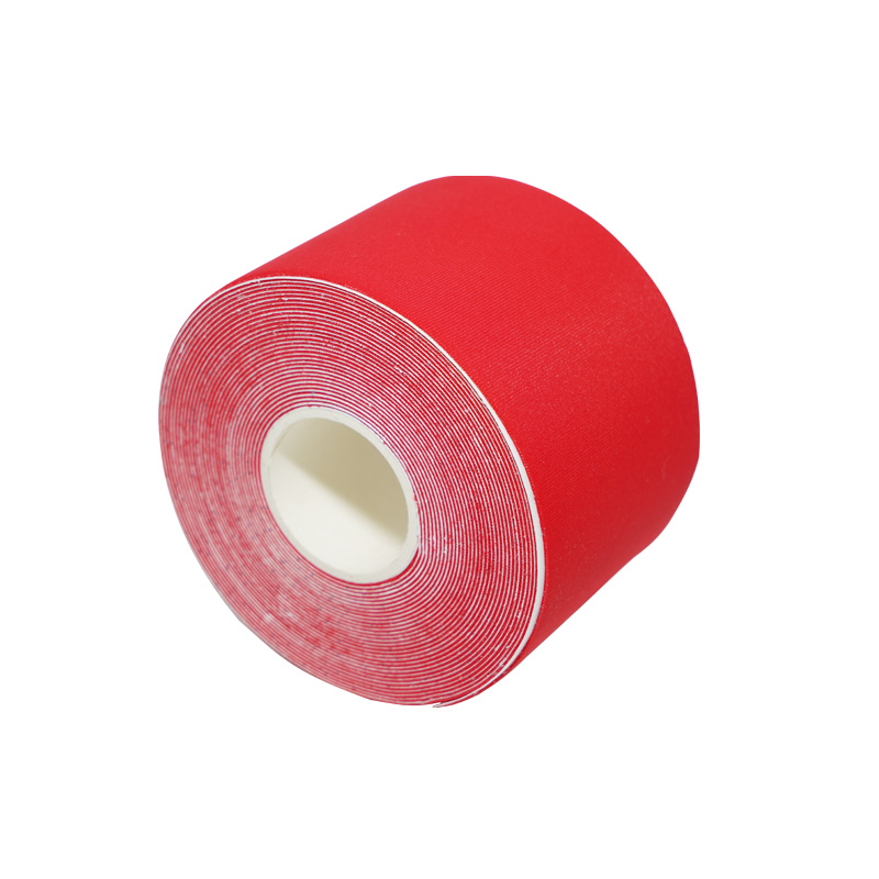 Patch muscolare elastica a quattro lati in nylon rosso Nastro kinesiologico