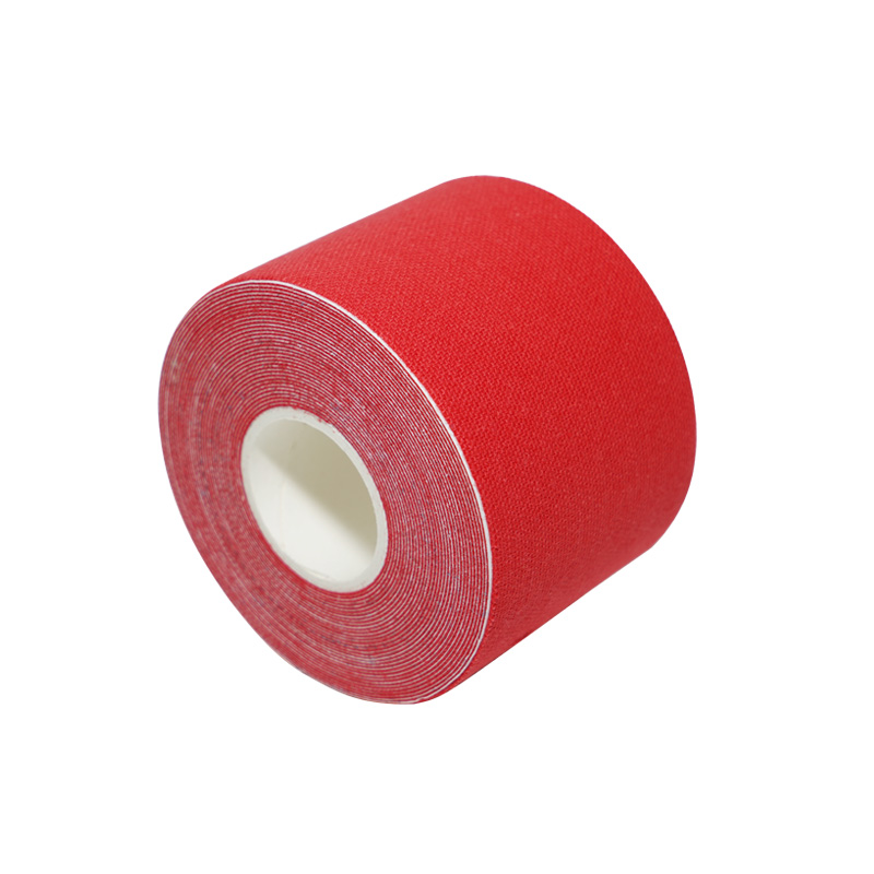 Nastro kinesiologico patch in cotone rosso